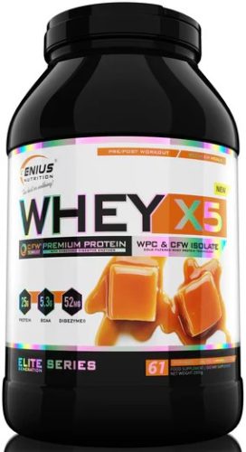 Genius Nutrition Whey X5 2000g Salted Caramel (Sós Karamell)