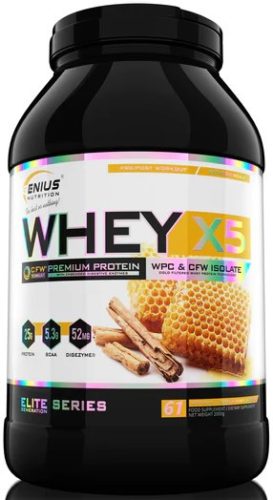 Genius Nutrition Whey X5 2000g Vanilla Honey (Vanília Méz)