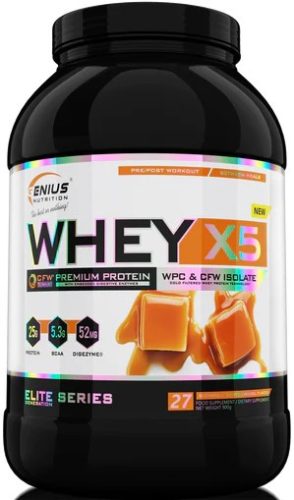 Genius Nutrition Whey X5 900g Salted Caramel (Sós Karamell)