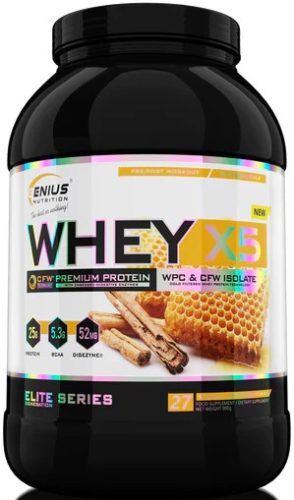 Genius Nutrition Whey X5 900g Vanilla Honey (Vanília Méz)