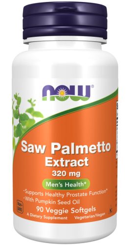 Now Foods Saw Palmetto Extract 320mg 90 Veggie Softgels 90 Vegetáriánus Kapszula EXP.:2025/07/31