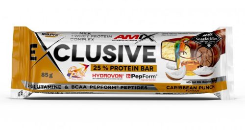 AMIX Exclusive Protein Bar 85g Caribbean Punch (Gyümölcspuncs)