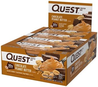 Quest Nutrition Karton Quest Bar 12x60g Chocolate Peanut Butter (Csokoládé Mogyoróvaj)