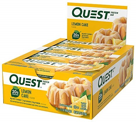 Quest Nutrition Karton Quest Bar 12x60g Lemon Cake (Citrom Pite)