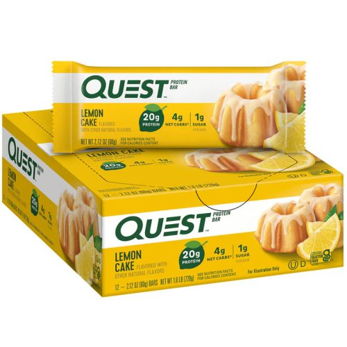 Quest Nutrition Karton Quest Bar 12x60g Lemon Cake (Citrom Pite) EXP.:2026/05/05