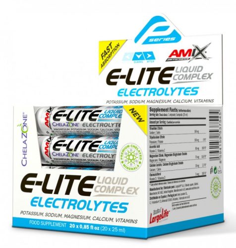 AMIX Karton Performance Amix® E-Lite Liquid Electrolytes 20x25ml Orange (Narancs)