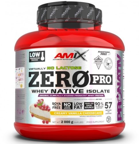 AMIX ZeroPro® Protein 2000g Creamy Vanilla Cheescake (Vanília Sajttorta)