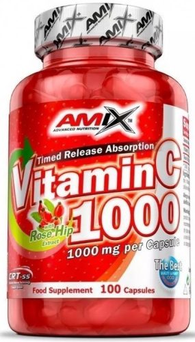 AMIX Vitamin C 1000 with Rose Hip Extract 100 Capsules 100 Kapszula