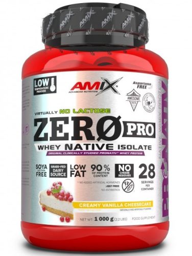 AMIX ZeroPro® Protein 1000g Creamy Vanilla Cheescake (Vanília Sajttorta)