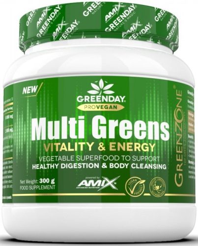 AMIX GreenDay ProVEGAN Multi Greens Vitality & Energy 300g Orange (Narancs)
