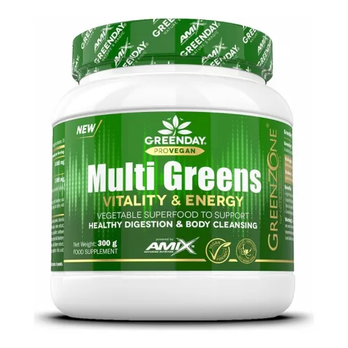 AMIX GreenDay ProVEGAN Multi Greens Vitality   Energy 300g Orange (Narancs)
