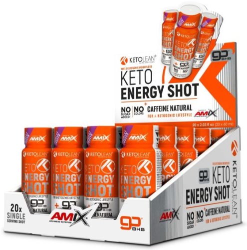 AMIX Karton KetoLean Keto goBHB Energy Shot 20x60ml Forest Fruit (Erdei Gyümölcs)