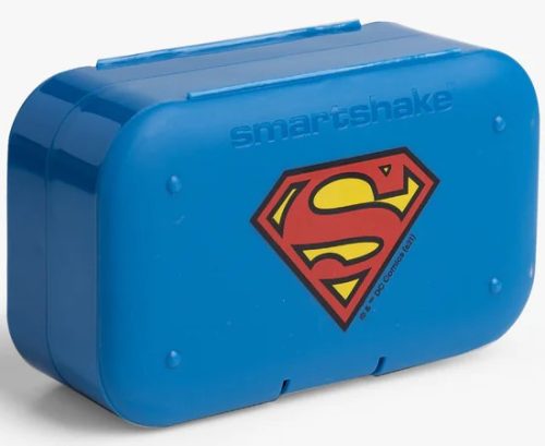SmartShake SmartShake Pill Box Organizer DC Superman (2 Pack) Blue (Kék)