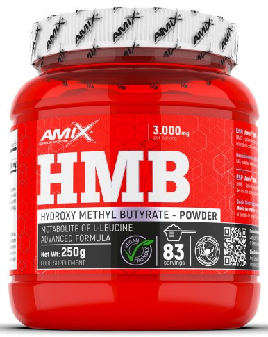 AMIX HMB Powder 250g Unflavored (Ízesítetlen)