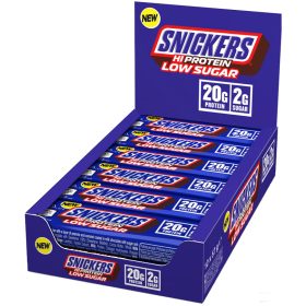   S&M Karton HiProtein Bar 12x57g SNICKERS LOW SUGAR MILK CHOCO (Tejcsokoládé) EXP.:2026/06/19