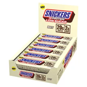   S&M Karton HiProtein Bar 12x57g SNICKERS LOW SUGAR WHITE (Fehércsokoládé) EXP.:2027/04/27