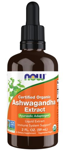 Now Foods Ashwagandha Extract Liquid Certified Organic 59ml 59ml
