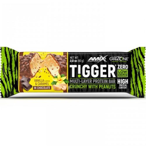 AMIX Tigger Zero Multi-Layer Protein Bar 60g Vanilla Caramel (Vanília Karamell)