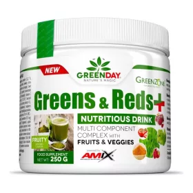 AMIX GreenDay ProVEGAN Greens   Reds+ 250g Fruity Infused (Gyümölcs)