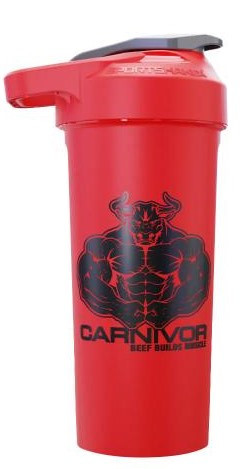 MuscleMeds MuscleMeds Shaker Carnivor Beef Builds Muscle 800ml Red (Piros)
