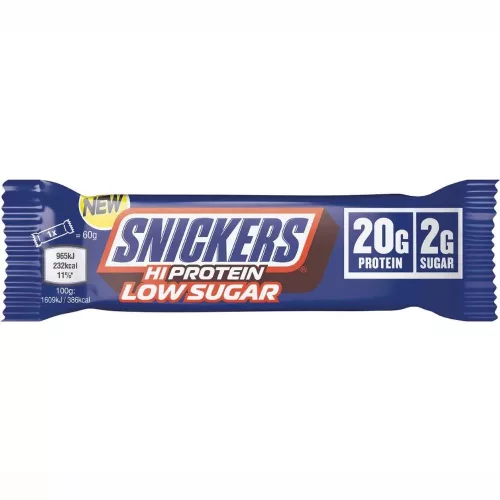 S&M Bar Hiprotein SNICKERS LOW SUGAR MILK CHOCO (Tejcsokoládé) 57g