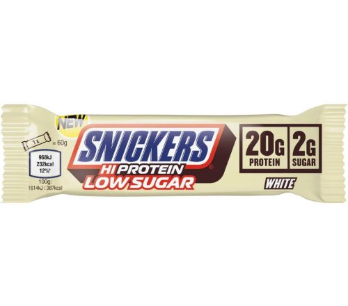 Snickers&Mars Bar SNICKERS LOW SUGAR WHITE CHOCO HiProtein (Fehércsoki) 57g