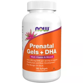  Now Foods Prenatal Gels + DHA 180 Softgels 180 Gélkapszula EXP.:2026/10/31