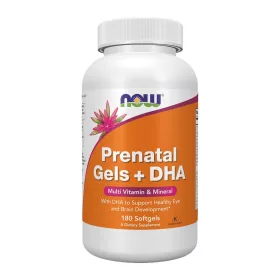 Now Foods Prenatal Gels + DHA 180 Softgels 180 Gélkapszula EXP.:2026/10/31