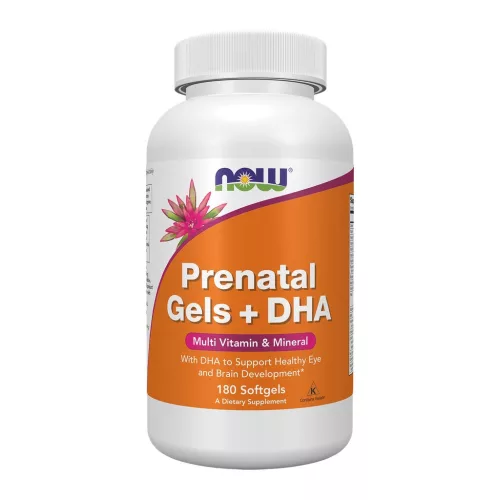Now Foods Prenatal Gels + DHA 180 Softgels 180 Gélkapszula EXP.:2026/10/31