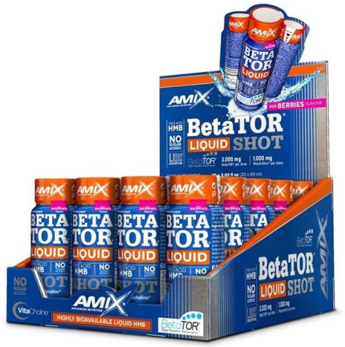 AMIX Karton Amix® BetaTOR® LIQUID SHOT 20x60ml Red Berries (Piros Gyümölcs)