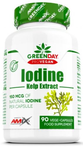 AMIX GreenDay® ProVEGAN Natural Iodine Kelp Extract 90 Vcaps 90 kapszula EXP.:2025/01/31