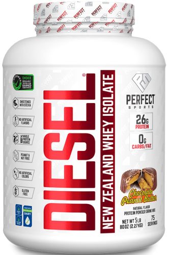 Perfect Sports Diesel 100% New Zealand Whey Isolate 2267g Chocolate Peanut Butter (Csokoládé Mogyoróvaj)