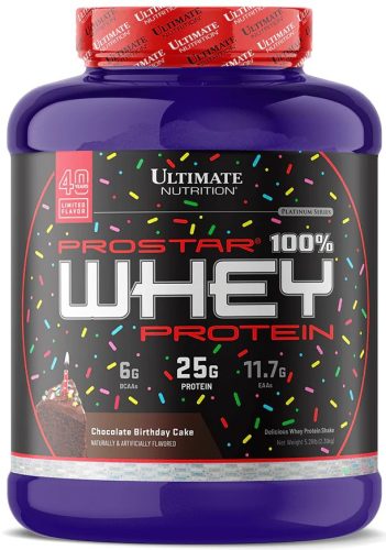 Ultimate Nutrition Prostar 100% Whey Protein 2390g Chocolate Birthday Cake (Csokoládé Torta)