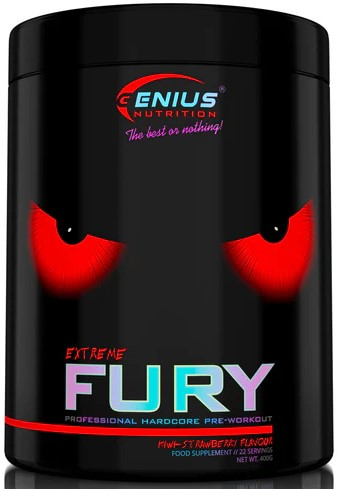Genius Nutrition Fury Extreme 400g Kiwi Strawberry (Kiwi Eper)