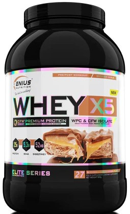 Genius Nutrition Whey X5 900g Choco Caramel (Csokoládé Karamell)