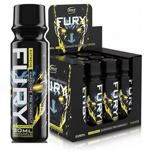 Genius Nutrition Karton Fury Extreme Shot 12x80ml Pineapple Chaos (Ananász)