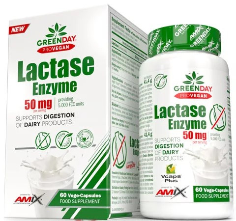 AMIX GreenDay® ProVEGAN Lactase Enzyme 60 Vcaps 60 Kapszula
