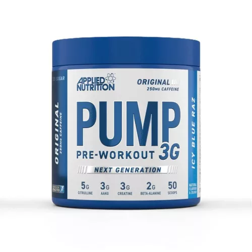 Applied Nutrition Pump 3G Pre-Workout 375g Icy Blue Razz (Kék Málna)