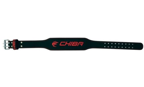 Chiba Chiba Leather Belt Black/Red (Fekete/Piros)