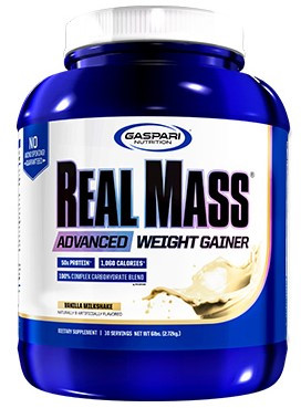 Gaspari Nutrition Real Mass Advanced Series 2720g Vanilla Milkshake (Vanília)