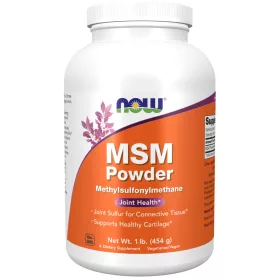   Now Foods MSM Methylsulfonylmethane Powder 454g 454g Unflavored (Ízesítetlen)