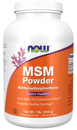 Now Foods MSM Methylsulfonylmethane Powder 454g 454g Unflavored (Ízesítetlen)