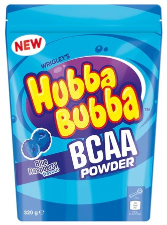 Snickers&Mars Hubba Bubba BCAA 320g Blue Raspberry (Kék Málna) EXP.:2025/10/26