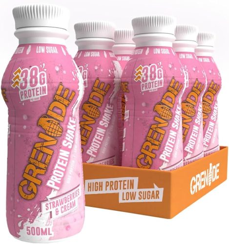 Grenade Karton Carb Killa High Protein Shake 8x330ml Strawberries & Cream (Eperkrém)