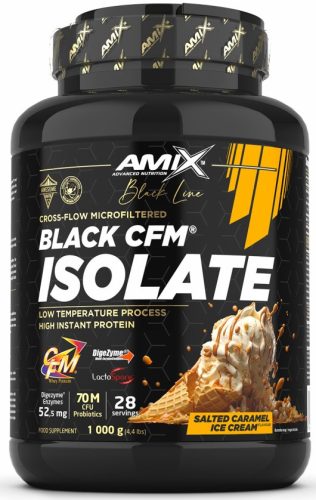 AMIX Amix® Black Line Black CFM® Isolate 1000g Salted Caramel Ice Cream (Sós Karamell)
