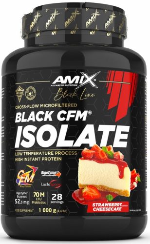 AMIX Amix® Black Line Black CFM® Isolate 1000g Strawberry Cheesecake (Eper Sajttorta)