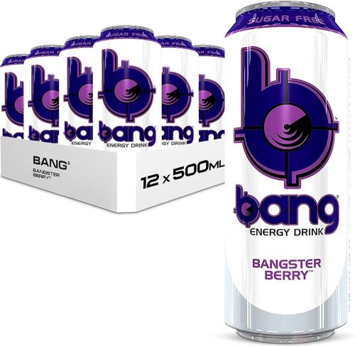 Bang Energy Karton BANG RTD 12x500ml Bangster Berry (Erdei Gyümölcs)
