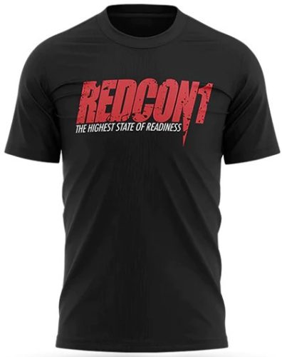 Redcon1 OG T-Shirt Red/Black (Fekete/Piros) L (Nagy Méret)