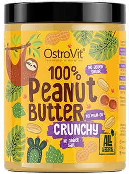 OstroVit 100% Peanut Butter 1000g Crunchy (Ropogós)