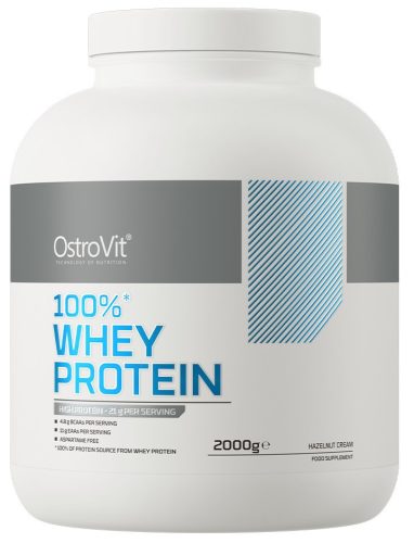OstroVit 100% Whey Protein 2000g Hazelnut Cream (Mogyoró)